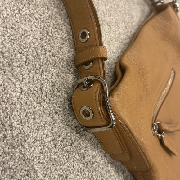 Coach Camel Brown Soft Pebble Leather Bag  L0693-F03796 - Picture 5 of 15